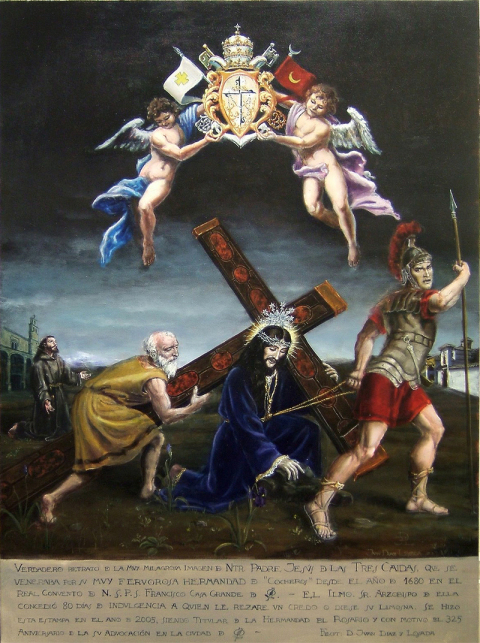 Cartel 325 Aniversario devocion Cristo tres caidas Granada