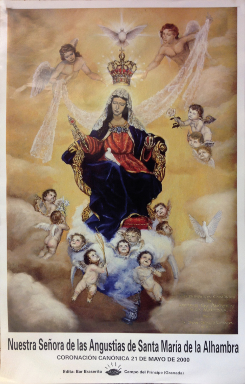 Cartel Coronacion Virgen Angustias Alhambra 2000